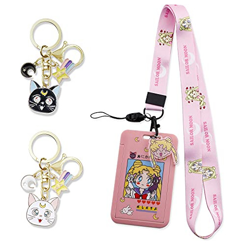 Llavero Rosa De Anime Sailor Kawaii Moon Girl Llaves E ...