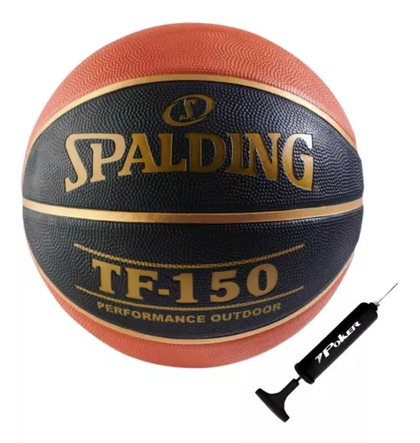 Kit C Bola Basquete Spalding Tf150 + Brinde 1 Bomba De Ar