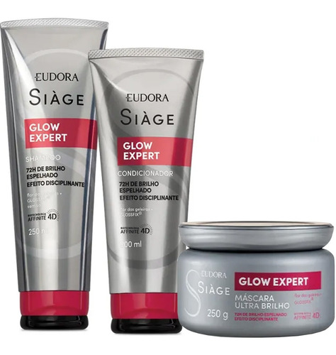 Kit Siàge Glow Expert Shampoo + Condicionador + Máscara