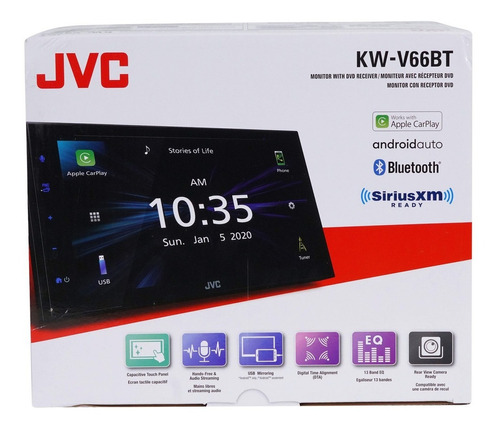 Autoestereo Pantalla Jvc Kw-v660bt Carplay Androidauto Cd