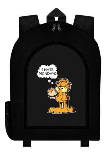 Mochila Negra Felix Garfield Gato A16