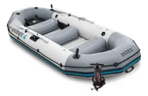 Comprar Juego Bote Inflable 4 Personas Remos Aluminio Y Bomba Aire