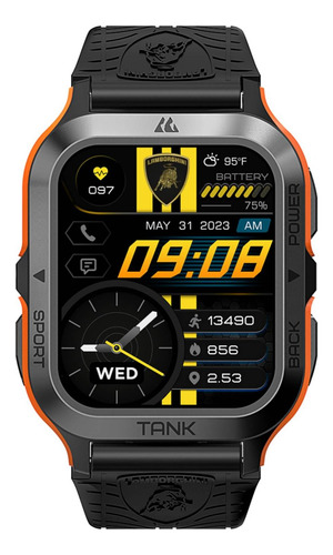 Smartwatch Lamborghini Q4 Aventador Bluetooth Negro