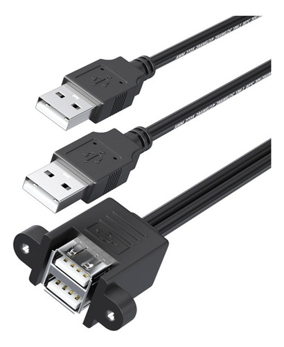 Paquete De 2-4 Cables De Extensión Usb 2.0, Doble Cable,