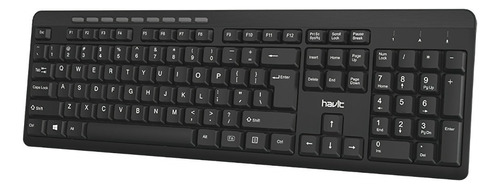 Teclado Multimedia Conexión Usb 113 Teclas Suaves Ergonomico Color del teclado Negro