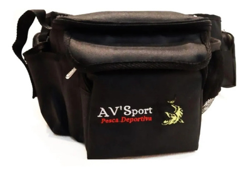 Imagen 2 de 3 de Riñonera De Pesca Outdoor Av'sport Multiples Bolsillos