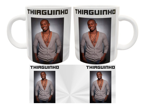 Kit Camiseta, Almofada E Caneca Thiaguinho