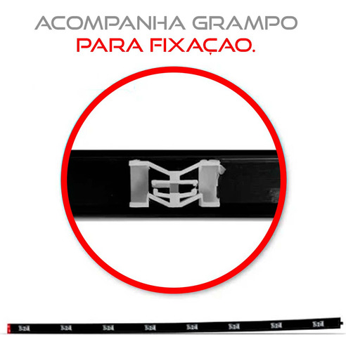 Friso Teto Corsa Hatch 03/.... Encaixe C Grampo S Janela Par