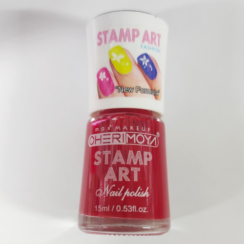 3 Colores Para Stamping De Uñas. Rojo, Fucsia Y Plata 15ml.