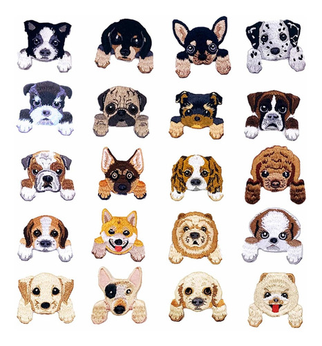 20 Parche Termoadhesivo Para Perro Coser Decoracion