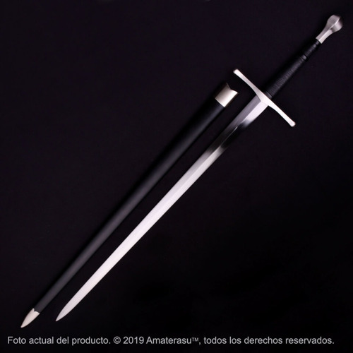 Imagen 1 de 9 de Espada Mano Y Media Cruzada Templaria Medieval Forjada Full