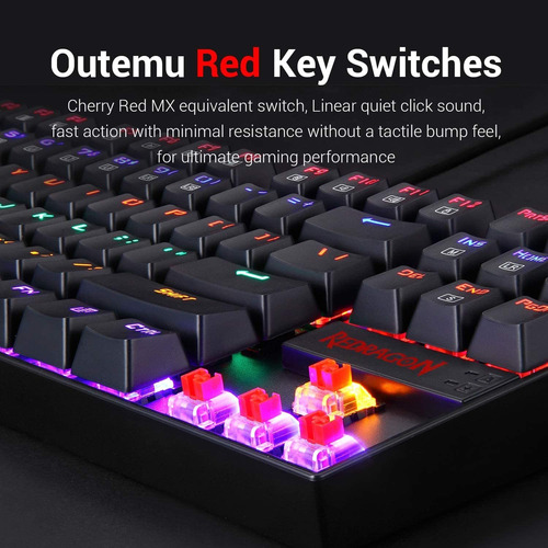 Teclado Mecanico Redragon Kumara K552 (rgb Personalizados)