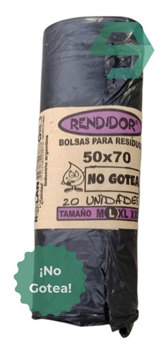 Bolsas De Residuo 50x70 Consorcio Basura Rolan X1000 Uni. 