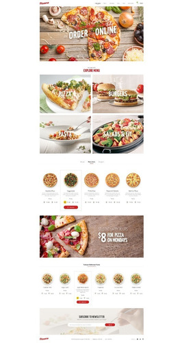 Pizzaro - Comida Rápida & Restaurante Tema E-commerce