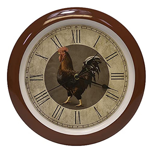 Rooster Farmhouse Collection Vintage Natural Brown 13 Inch S