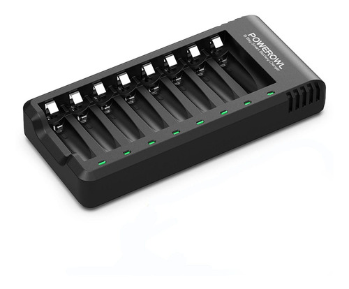 Cargador De Bateria Powerowl 8 Bay Aa Aaa (carga Usb De Alt