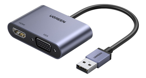 Adaptador Usb 3.0 A Hdmi+vga 1080p Ugreen