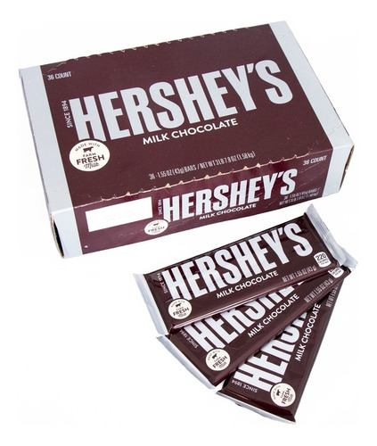 Chocolatinas Importadas Hersheys Milk Chocolate 43gr X36 Uds
