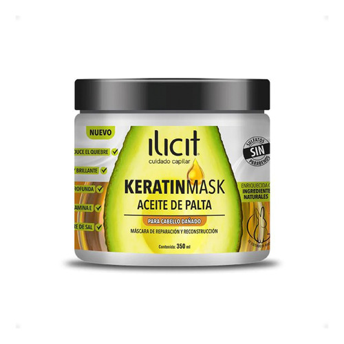 Mascara Anti-frizz Keratinmask Aceite De Palta - Ilicit