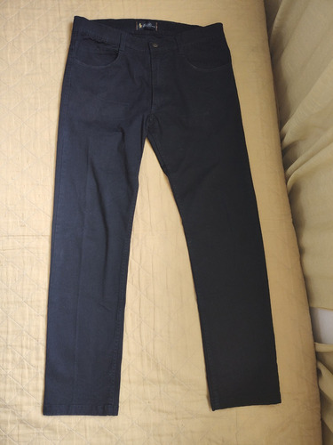 Pantalon Hombre Gabardina Red Thread Talle 46 Negro Beige