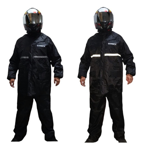 Impermeable Para Motociclista Cero Filtraciones Uso Rudo