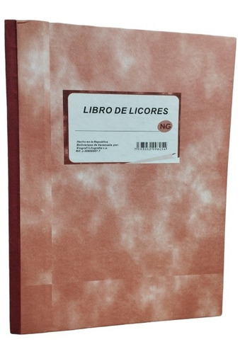 Libro De Licores 50 Folios 