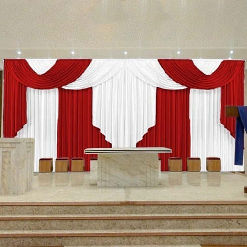 Cortina Elegance Para Eventos Festas 6mx2,8m Diversas Cores