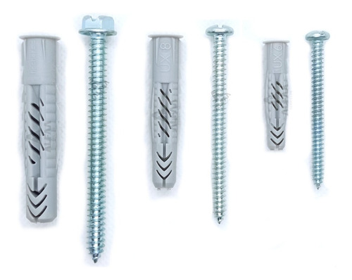 Taquete Fischer Universal Ux Con Tornillos Pack 85pz