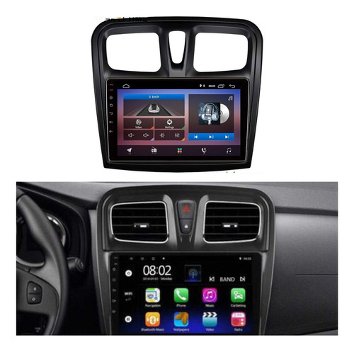 Radio Para Renault Sandero Logan 15-18 Android 13 Carplay