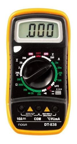 Tester Digital Multimetro Buzzer Temperatura Hold Noga Dt838