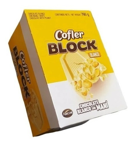 Chocolate Cofler Block Negro Caja X 20un