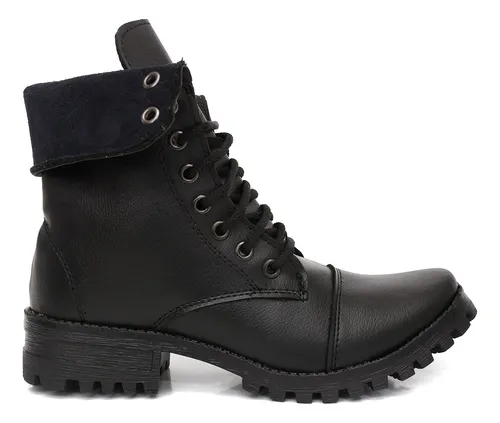 Bota coturno hotsell cano dobravel