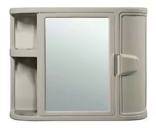 Gabinete Con Espejo Para Baño Color Taupe