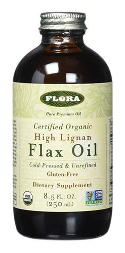 Flora High Lignan Flax Oil Certified Organic, 8.50-ounce