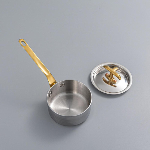 Mini Cacerola De 8 Cm De Acero Inoxidable Para Calentar