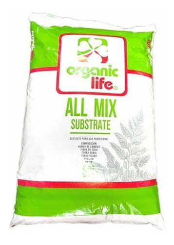 Sustrato Profesional Organic Life All Mix 50l