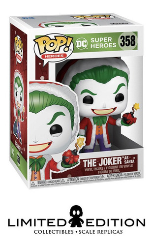 Funko Pop! Super Heroes # 358 The Joker  As Santa  Navidad