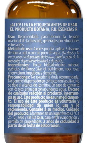 Flores De Bach Mascotas Botánia Esencias R Para Rescate