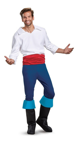 Disfraz Príncipe Eric Talla X Large Para Adulto Halloween 