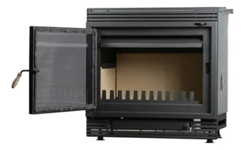 Salamandra Chimenea Insertable A Leña Bosca 650 Black Vision