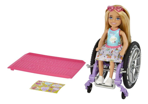 Barbie Family Chelsea Cadeira De Rodas Mattel Hgp29