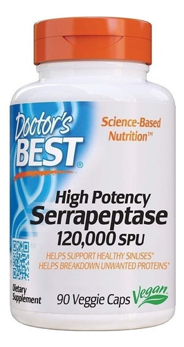 Serrapeptase 120.000 Dr Best 90 Caps ,