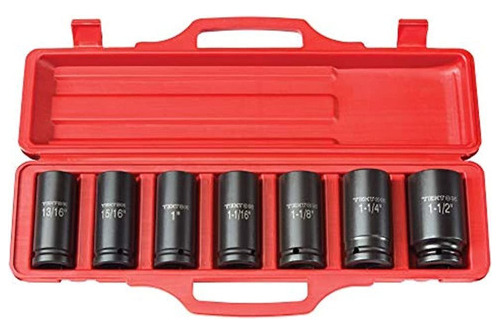 Tekton 34inch Drive Deep Impact Socket Set Inch Crv 6point 1