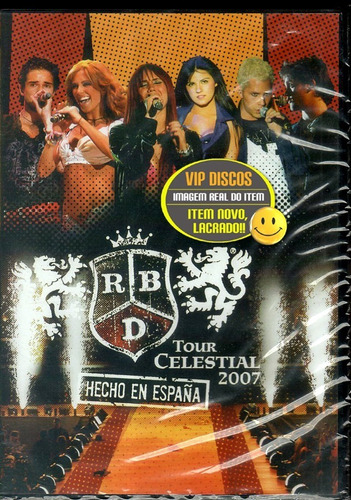 Dvd Rbd Tour Celestial 2007 Hecho En Espanha Duplo Lacrado!