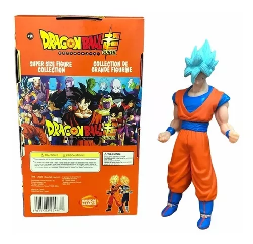 Goku Blue Dragon Ball Z Boneco Collection Grande 26cm Caixa