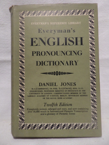 Everyman´s English Pronouncing Dictionary, Daniel Jones,1963