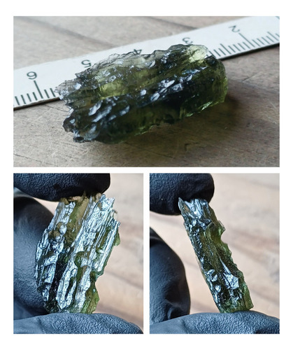 Moldavita Auténtica Piedra De Alta Vibración Arboldivine 22 Verde Musgo