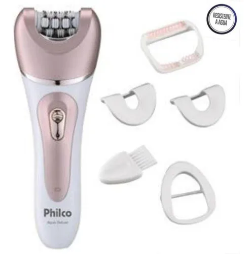 Depilador Elétrico Feminino Philco 5em1 Recarregável Cor Rosa Voltagem