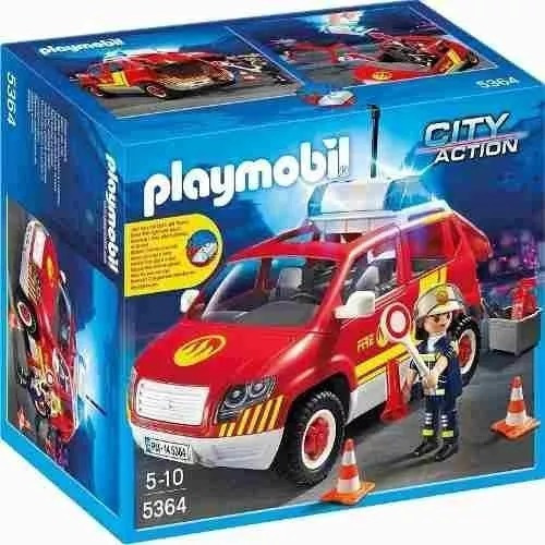 Playmobil 5364 Coche Jefe De Bomberos Con Luces Original 