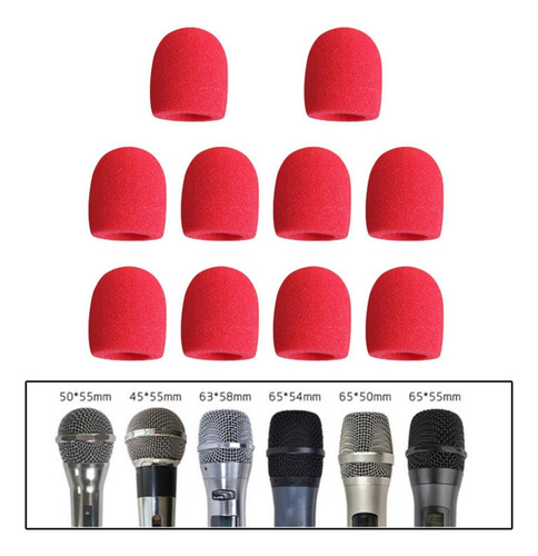 10pcs Microfone De Mão Capa Resistente Para Discursos Salas